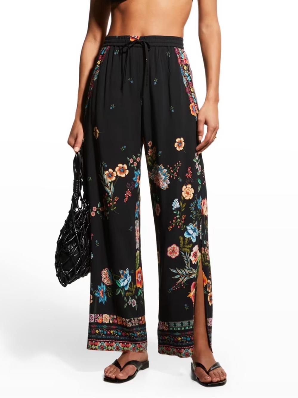 Johnny Was | Ardell Drawstring Floral Coverup Pant, XXL NWT